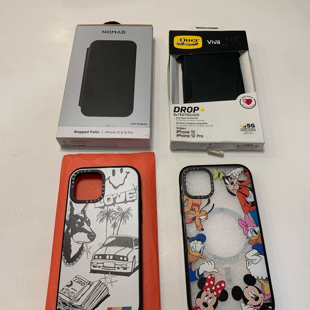 4 Assorted iPhone 12 & 12 Pro Cases